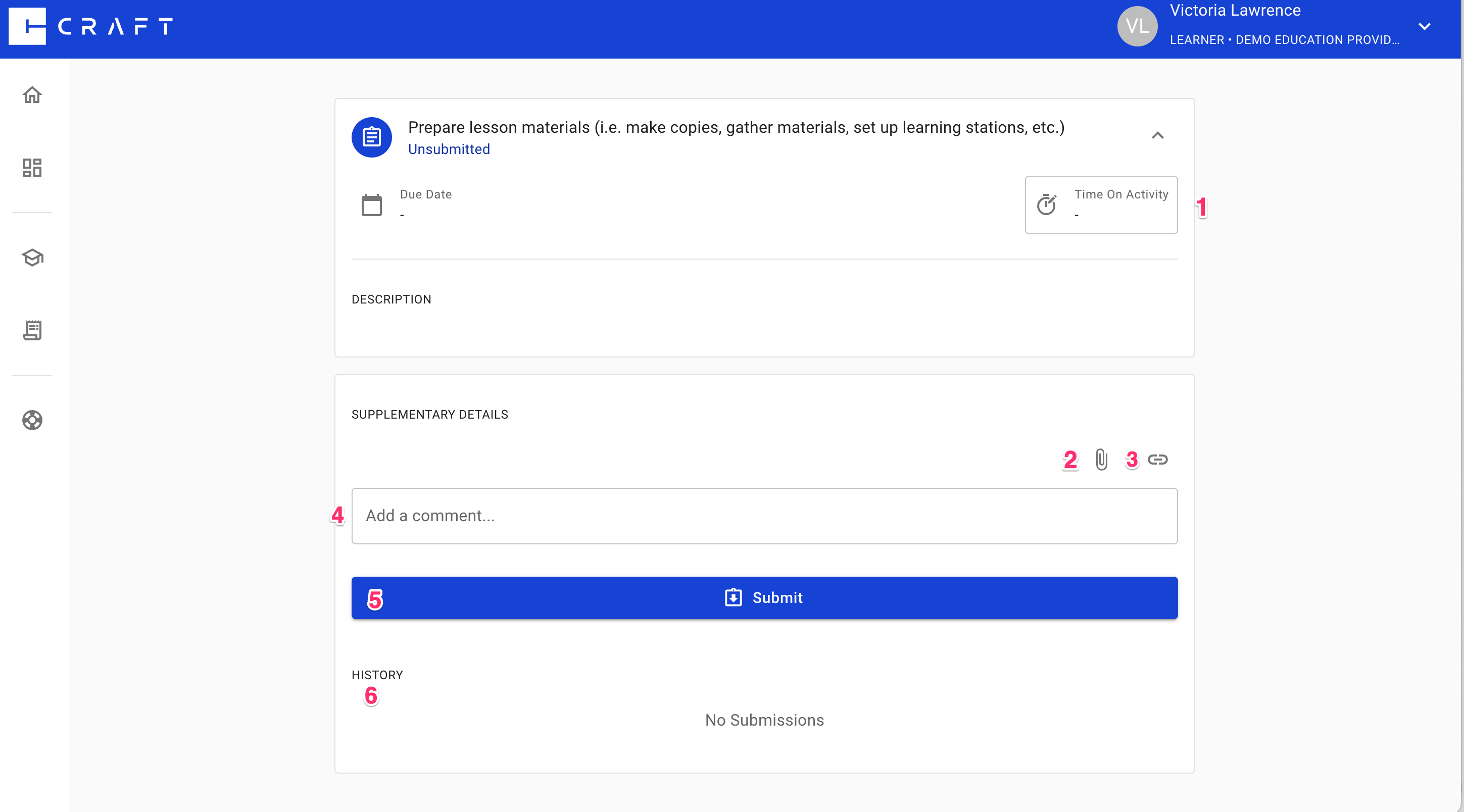 Learner How to Submit an Activity Craft Education
