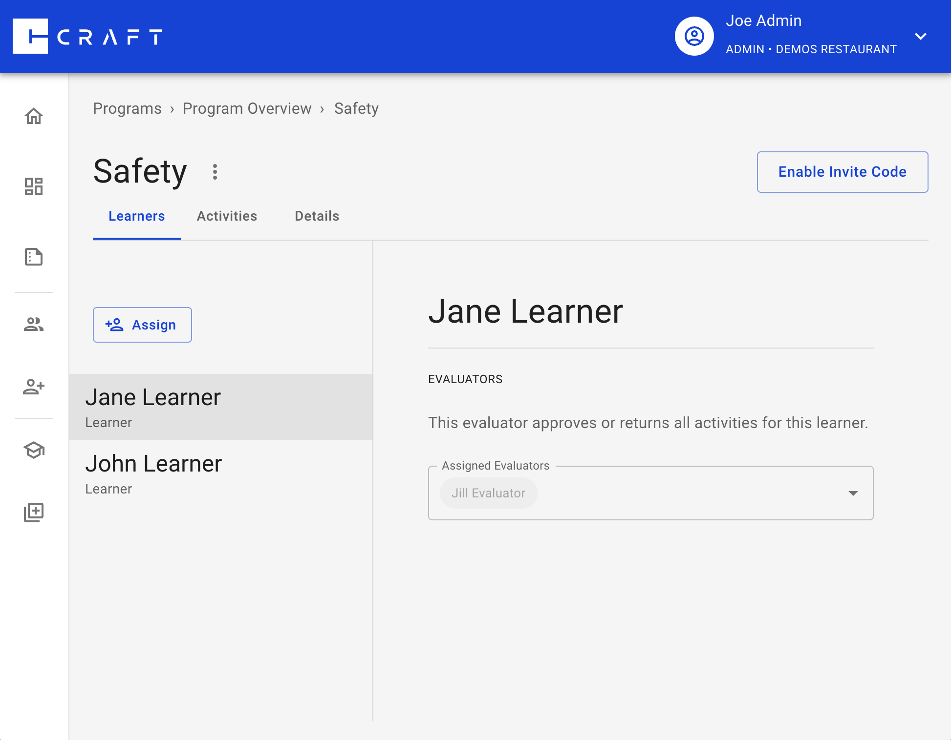 self-assign-learners-with-plan-invite-code-craft-education